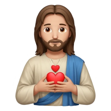 Jésus avec un cœur dans ses mains

 sticker