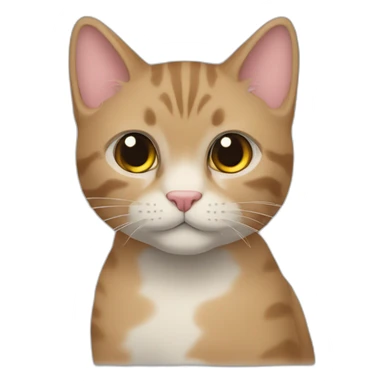 gato color tabi sticker