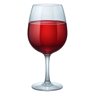 Red wine glass
 sticker