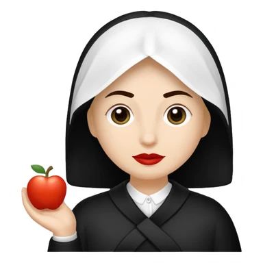 vull un perosnatge estil bimoji que sigui com una nimfa bella i fantasmal amb túniques blanques. Té la pell literalments blanca com el guix, cabell platejat, un nas llarg, ulls negres grans i llavis carmesí. sticker