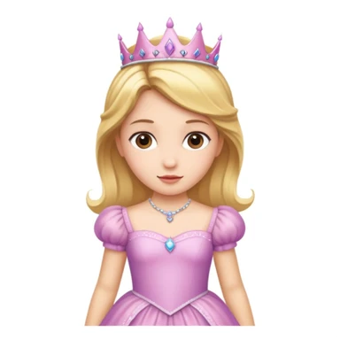 girls in a princess dress sticker