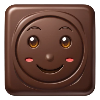 1 or 2 squares dark chocolate from a chocolate bar sticker