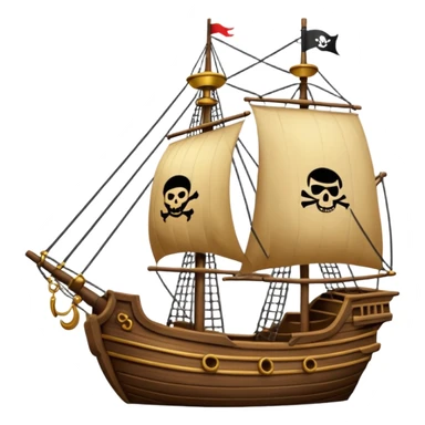 Crea un emoji di un timone di una nave pirata sticker