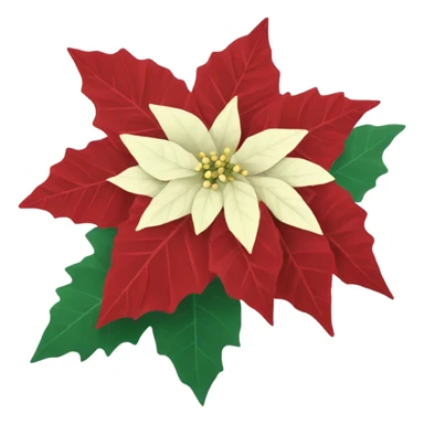 poinsettia  sticker