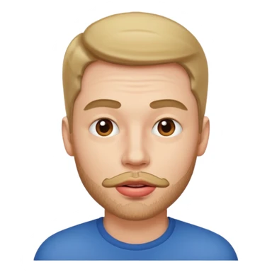 White Guy with big lips sticker