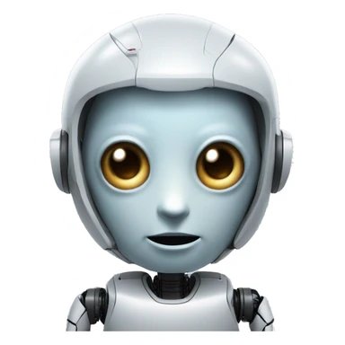 Sentient robot, AGI, A.I., all knowing being, artificial intelligence sticker