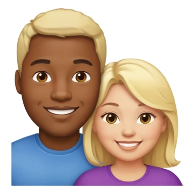 black man with a blonde fat woman sticker