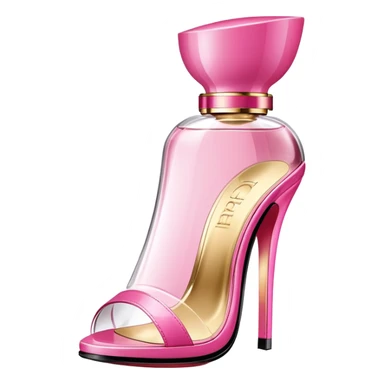 Perfume tacón Carolina Herrera Rosa  sticker