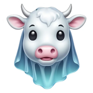 ghost cattle sticker