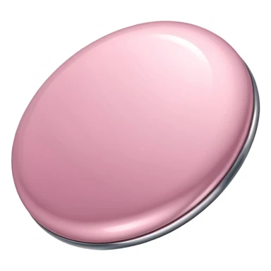 light pink metallic 3d abstact shape sticker