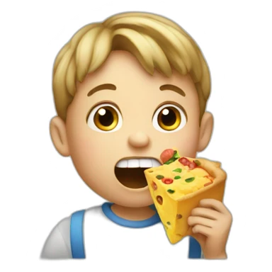 iPad eating kid sticker