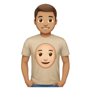 guy with "good qa" text on tshirt sticker