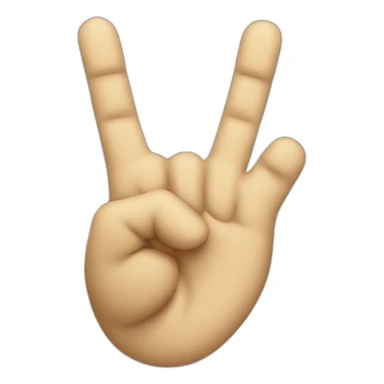 smiling face with rocker hand sticker