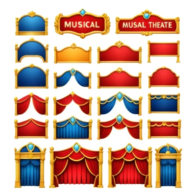 musical theatre signs sticker