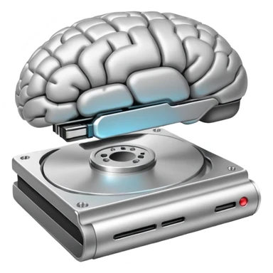 brain like an external hard drive sticker