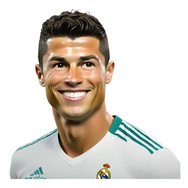 Cristiano Ronaldo smiling sticker