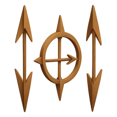 Arrows go round sticker