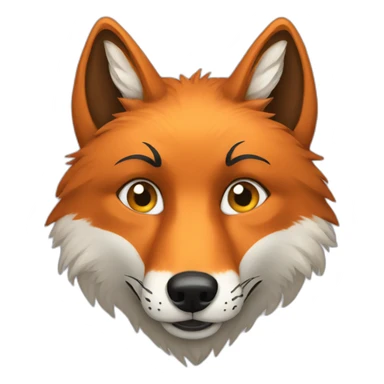 Fox disguised as a wolf sticker