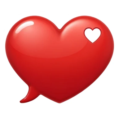 speech bubble with a heart inside sticker