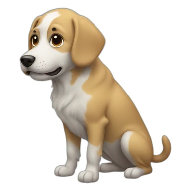 dog in the fog sticker