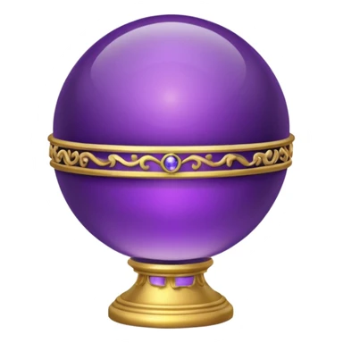 Orb of Command — purple sphere + golden ring sticker