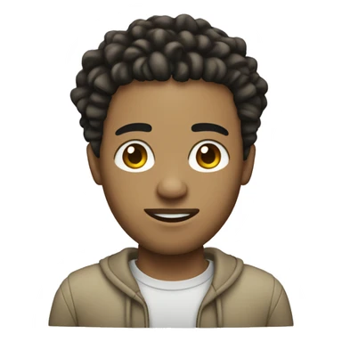 light skin man with short dreads sticker