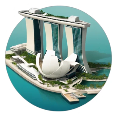 marina bay sands sticker