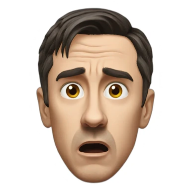 gary neville confused sticker