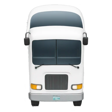 white bus top view sticker