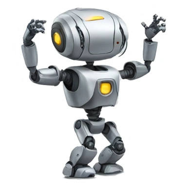 Robot dancing with human sticker