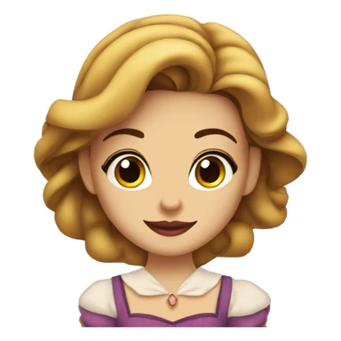 Belle from beauty and beast sewing sticker