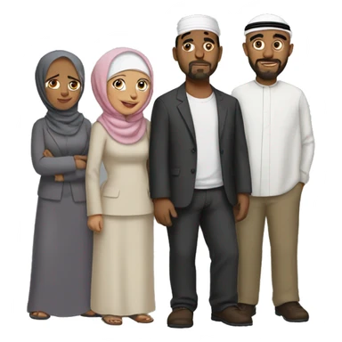Muslim family guy sticker