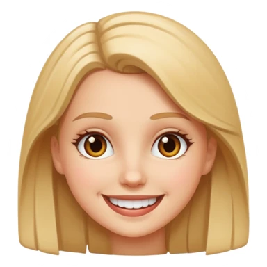 White emogi girl life  sticker