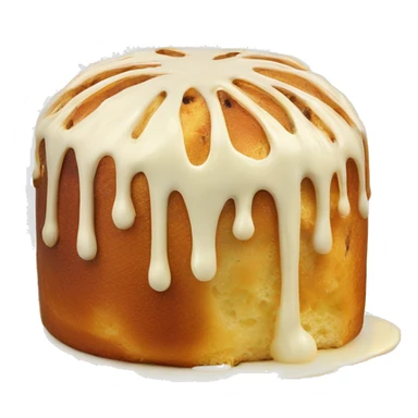 Full white chocolate drip panettone sticker