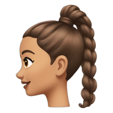 Ariana grande ponytail sticker