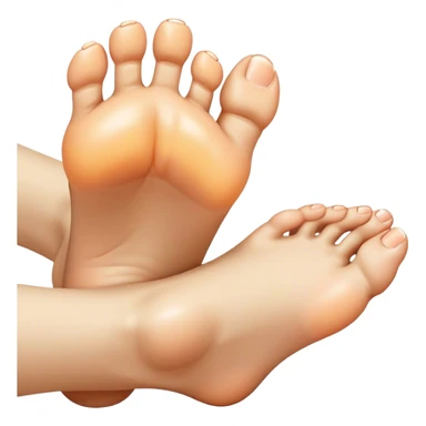 Main entrain de stimuler un point réflexe du pied sticker