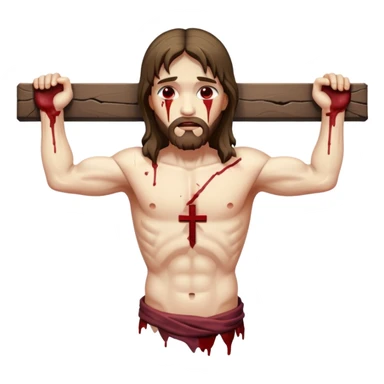 jesus-body-on-the-cross sticker