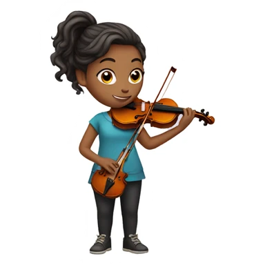 GIRL WITH A VIOLIN sticker