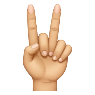 middle finger emoji but the middle finger is stubby and short sticker