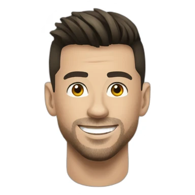 Ronaldo qui baffe Messi sticker