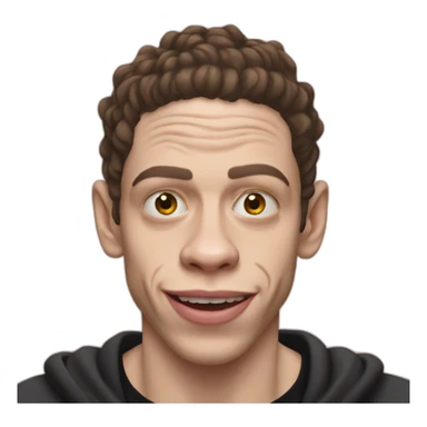 pete davidson as an ape sticker