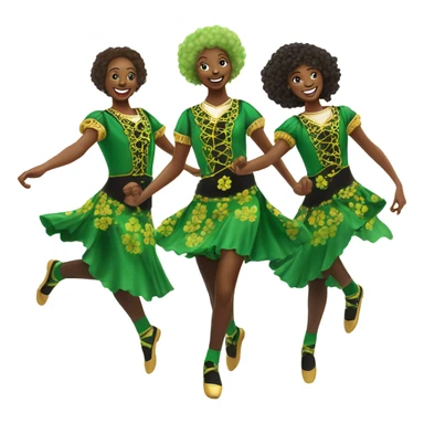 shamrock dancing sticker