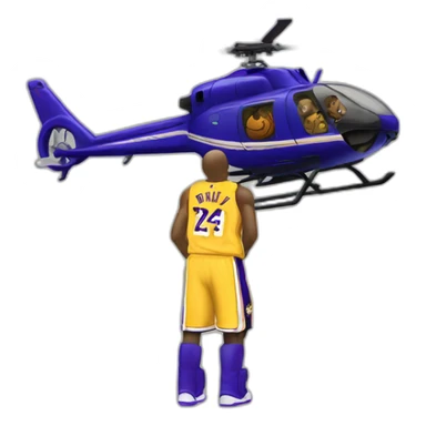 helicopter KobeBryant sticker