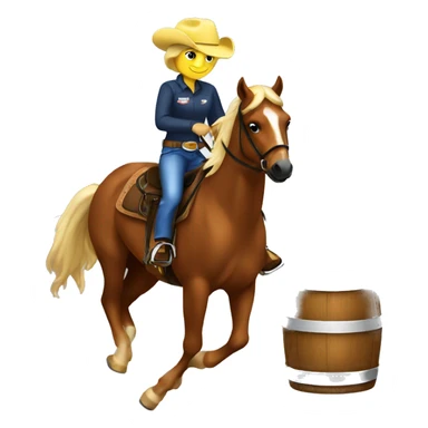 Barrel racing  sticker