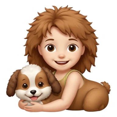 Best friends dog and baby sticker