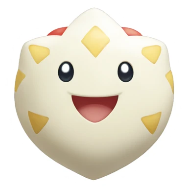 Togepi Pokemon Smiling Heart sticker