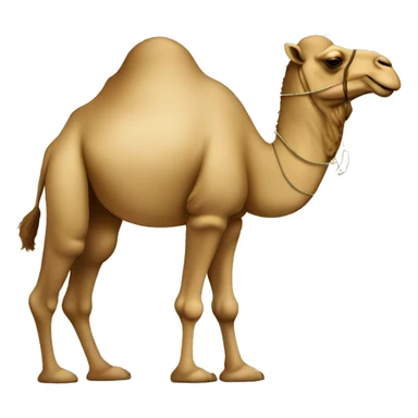 Camel and money on top of it sticker