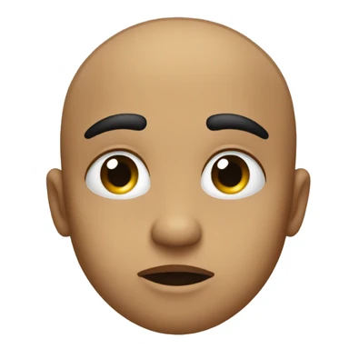 A kissy face with a hand over the eyebrows sticker