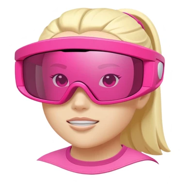 sporty pink shield visor sunglasses with extra chunky frame, athletic design, heavy-duty build, one-piece tinted lens sticker