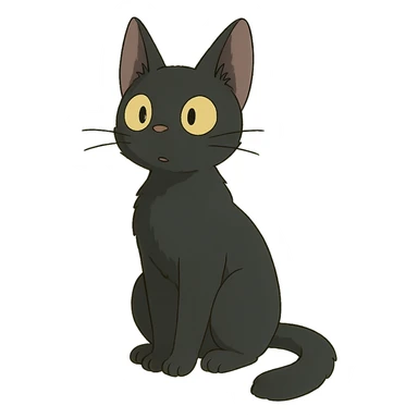 ghibli style cat sticker
